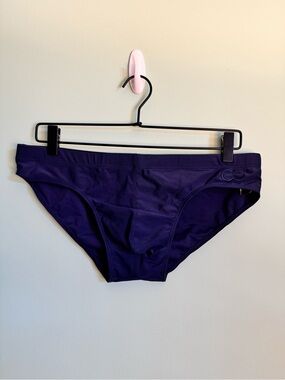 Men's 2EROS V10 Swim Brief in Solid Navy Blue - Size XL (35-36)